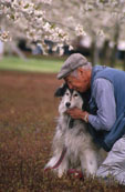 Image of man and dog