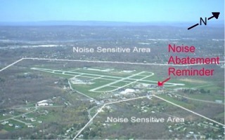 Image delineating noise sensitive areas