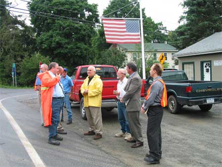 County Executive Steinhaus and Supervisor Raymon Oberly at Clinton Intersection - photo 1