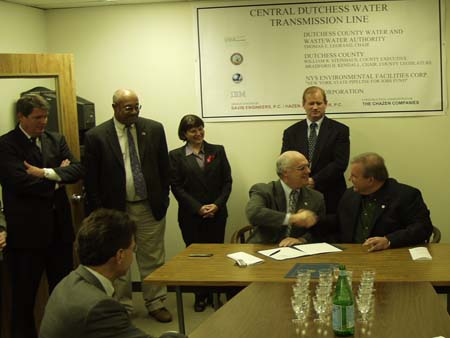Signing Ceremony for Central Dutchess Water Pipeline Photograph   - photo 1