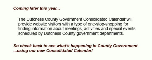 Consolidated Calendar Coming Consolidated Calendar Coming