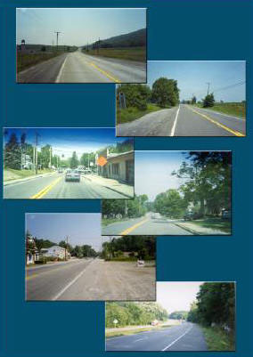 Collage of images of Rt. 22 corridor